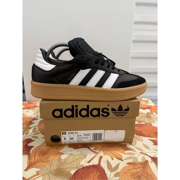 Adidas Samba XLG Shoes Original Sneakers Core Black White IE1379 Men's Size 9